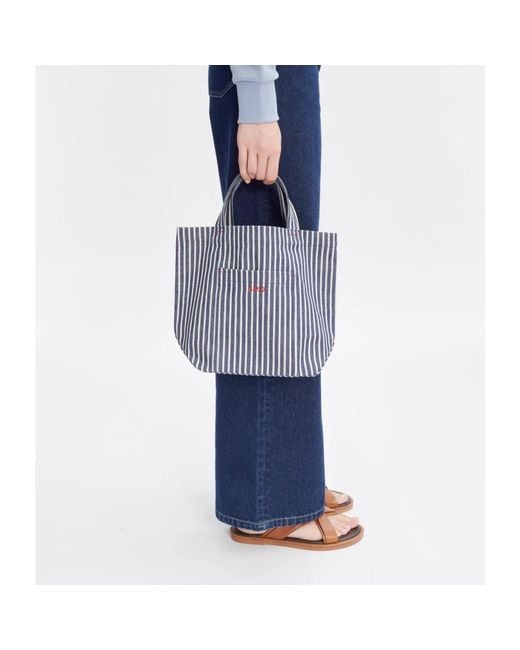A.P.C. Blue Shopping Bags