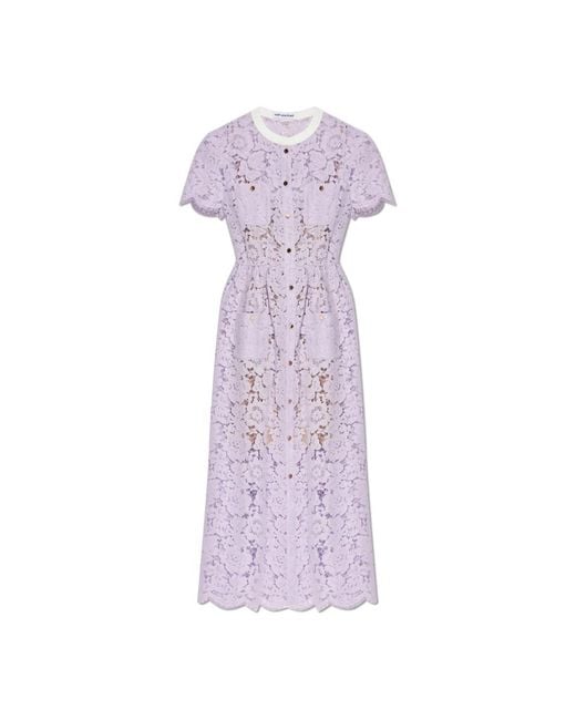 Self-Portrait Midi Dresses in het Purple