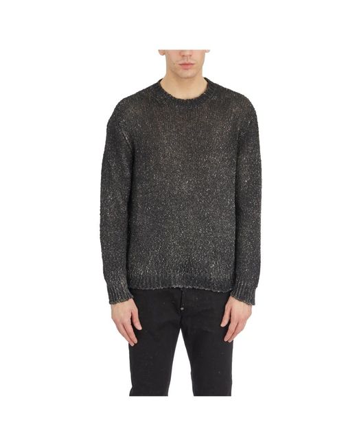 Avant Toi Gray Round-Neck Knitwear for men