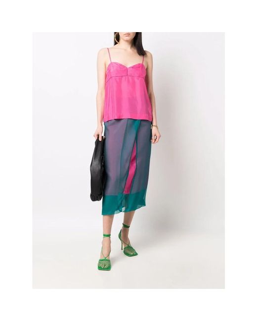 Dries Van Noten Pink Sleeveless Tops