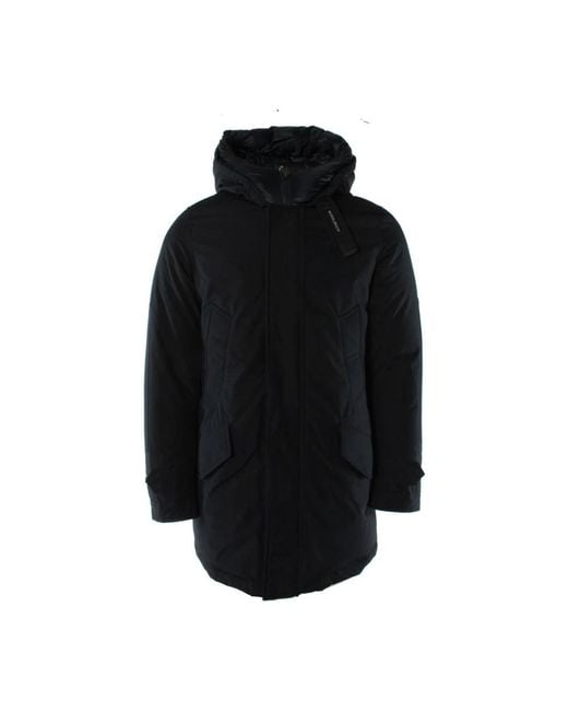Woolrich Black Winter Jackets for men