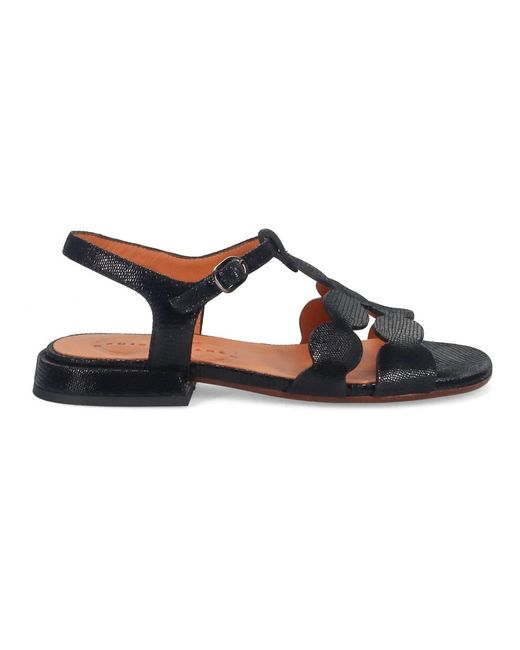 Chie Mihara Blue Flat Sandals