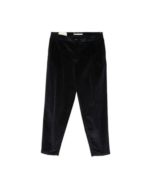 BRIGLIA Black Slim-Fit Trousers for men