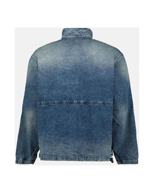 DIESEL Jassen ,Blauw ,Denim Denim Jas Lente-Zomer 2025 in het Blue voor heren