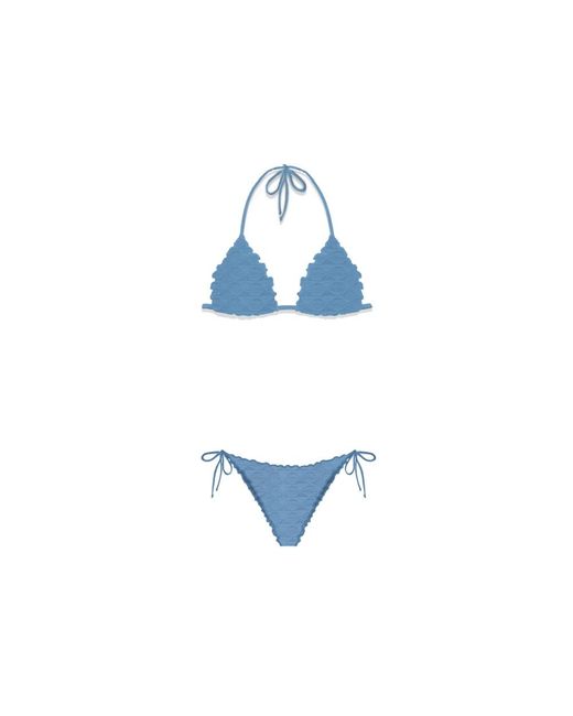 Mc2 Saint Barth Blue Bikinis