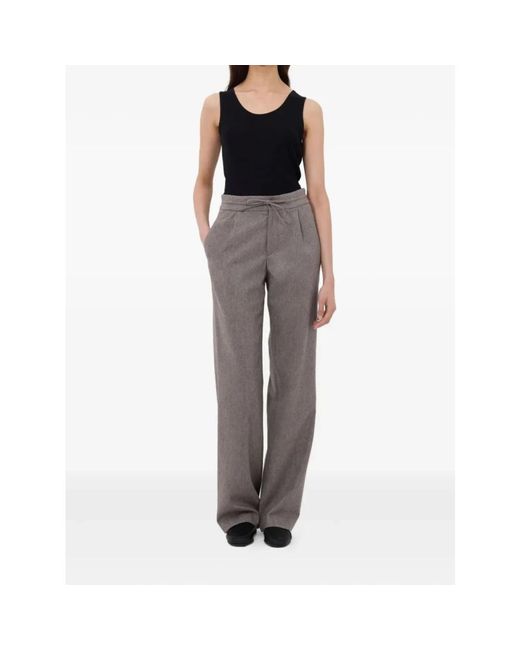 Loulou de Saison Gray Wide Trousers