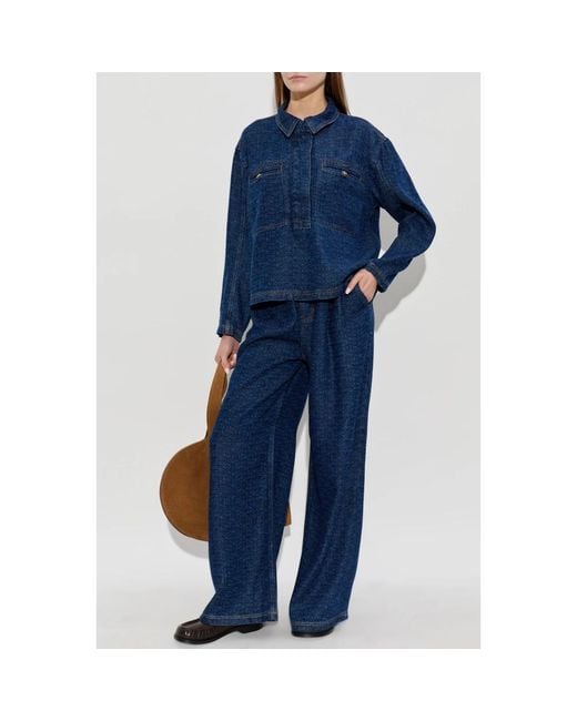 Munthe Ruxa Top in het Blue