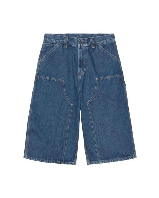 Carhartt Blue Denim Shorts for men