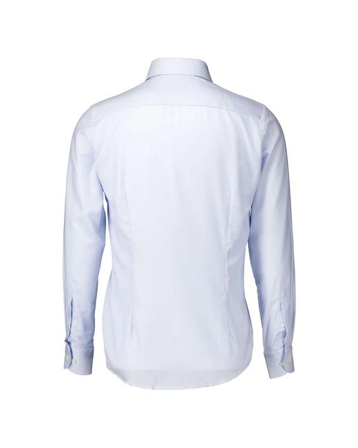 Eton of Sweden Blue Formal Shirts for men