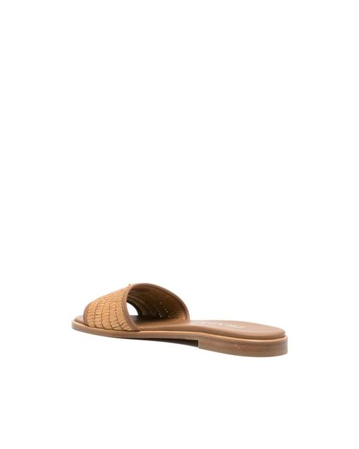 Prada Natural Stroh-Sandalen
