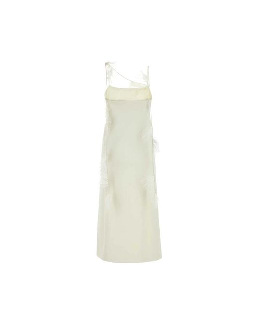 Jil Sander Maxi Kleedjes in het White