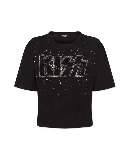 DSquared² Tops ,Zwart ,T-Shirts in het Black