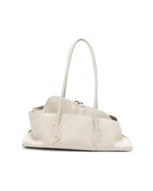 The Attico White Shoulder Bags
