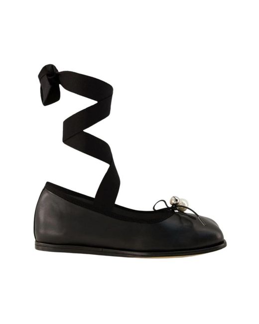 Simone Rocha Black Ballerina Shoes