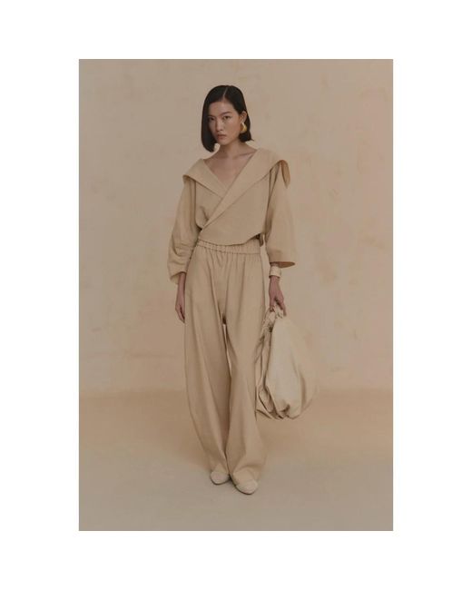 Cortana Natural Tapered Trousers