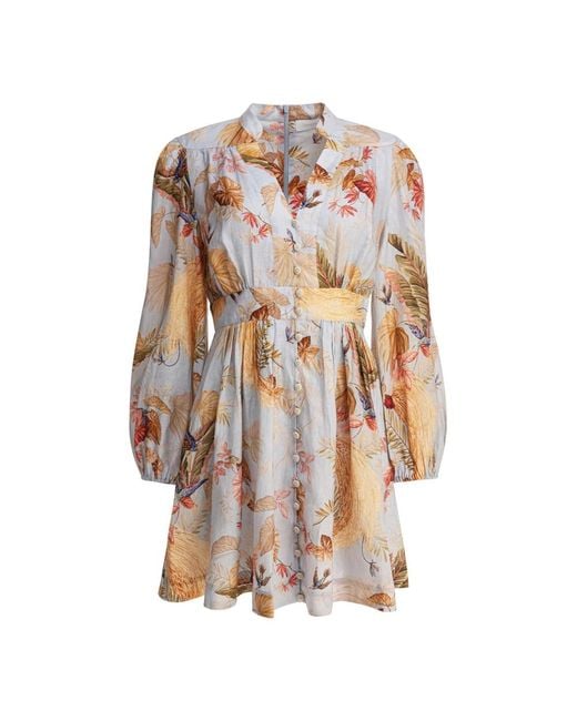 Zimmermann Short Dresses in het Multicolor