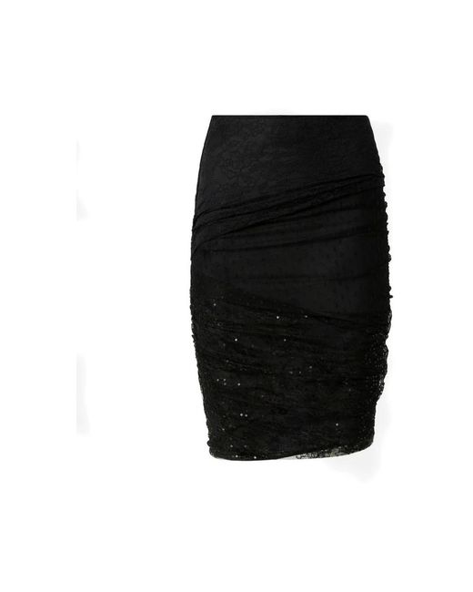 Short Skirts Pinko de color Black