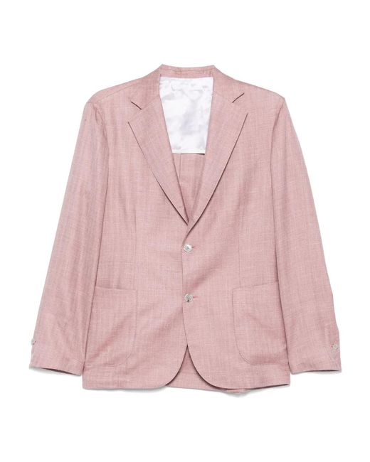 Barba Napoli Pink Blazers for men