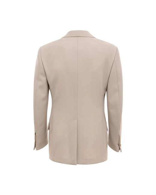 Tom Ford Jassen ,Wol Single-Breasted Jasje in het Natural voor heren