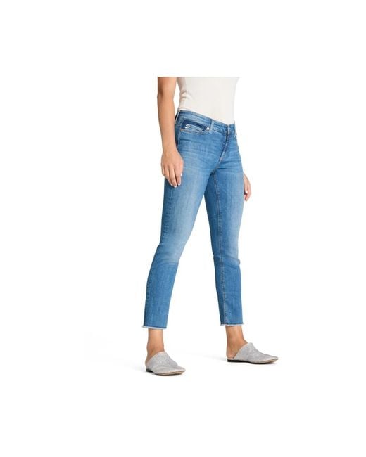 Cambio Blue Cropped Jeans