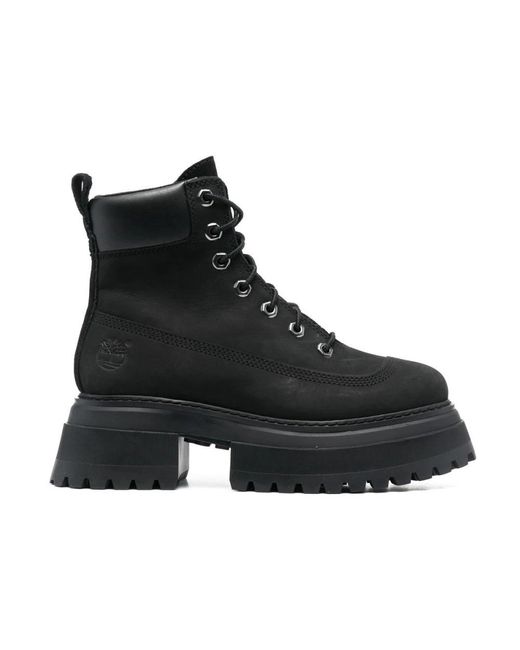 Timberland Black Lace-Up Boots