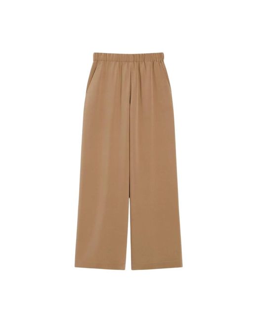 Wide Trousers Max Mara en coloris Natural