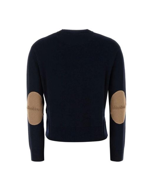 Max Mara Blue Cashmere Knitwear