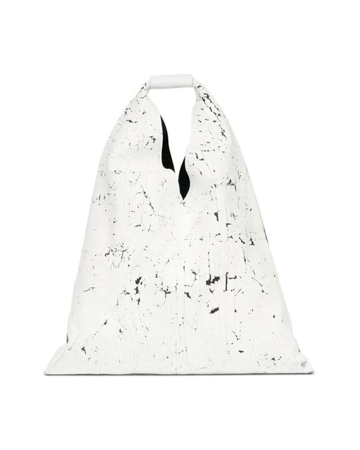 MM6 by Maison Martin Margiela White Weiße Taschen Mit Einzelner Obergriff