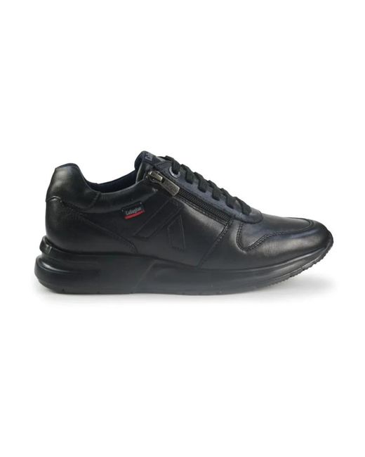 Callaghan Schoenen ,Zwart ,Leer 91330 Sneakers in het Black voor heren