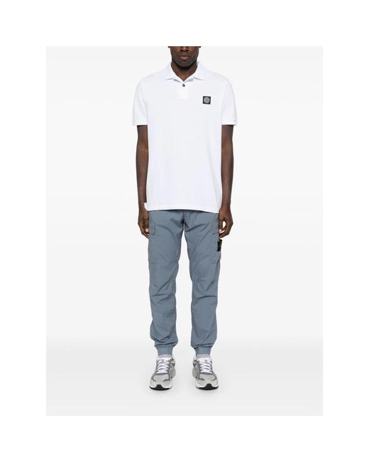 Stone Island Klassisches poloshirt in verschiedenen farben in White für Herren