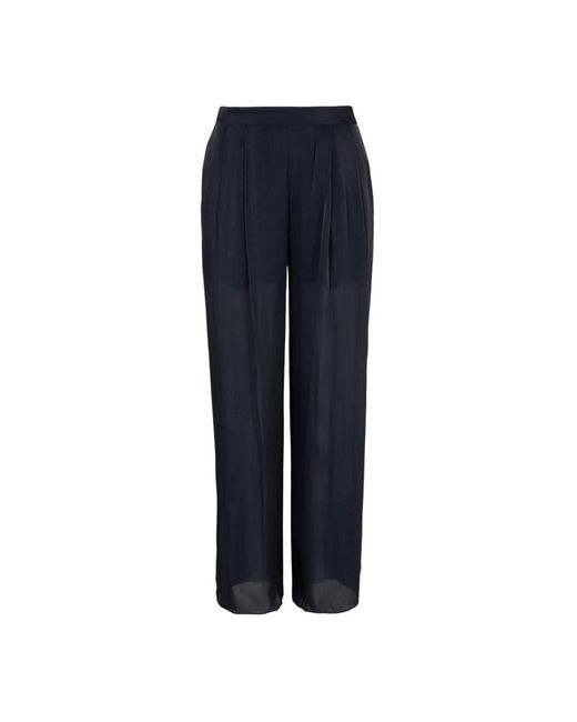 Armani Exchange Blue Wide Trousers