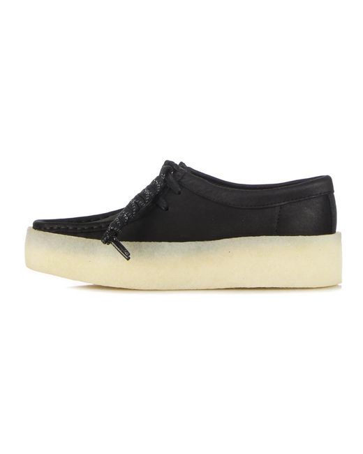 Clarks Black Laced Shoes