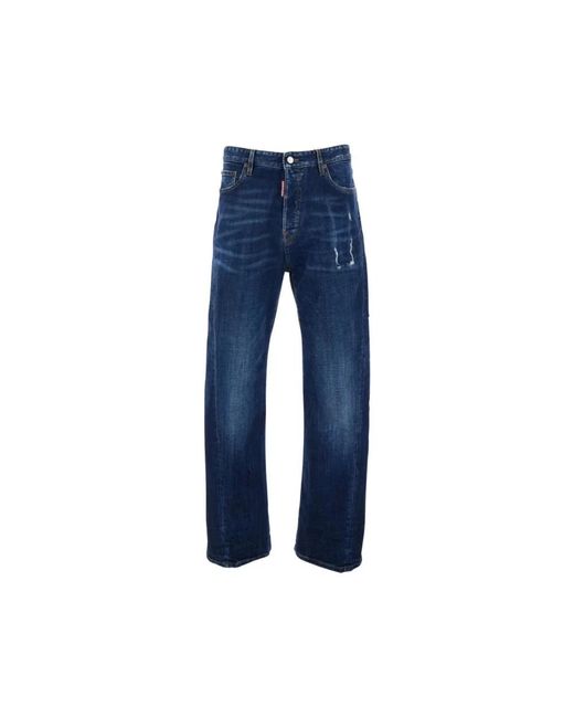 DSquared² Blue Straight Jeans for men