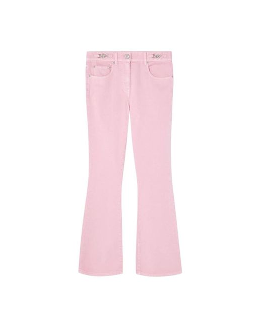 Versace Pink Boot-Cut Jeans