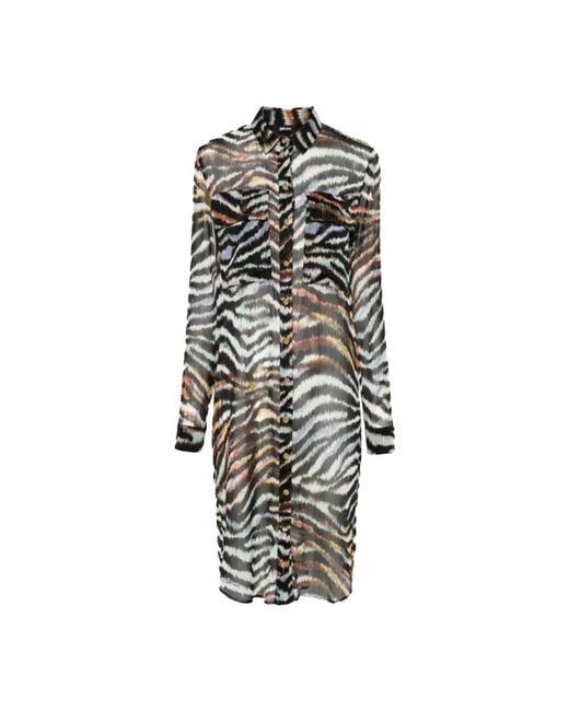 Just Cavalli Black Shirt Dresses