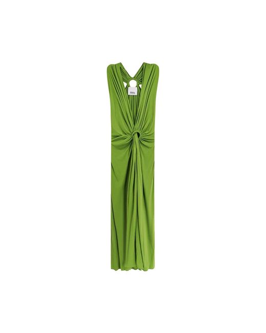 Erika Cavallini Semi Couture Green Midi Dresses
