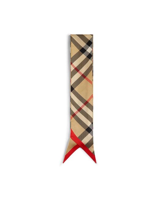 Burberry Natural Seidentwill Karo Schal