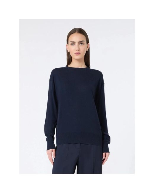 Max Mara Blue Basic Jersey