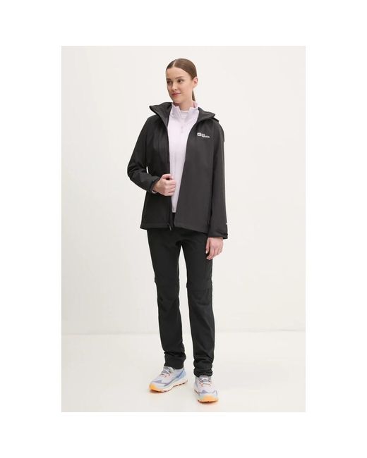 Wind Jackets Jack Wolfskin de color Black