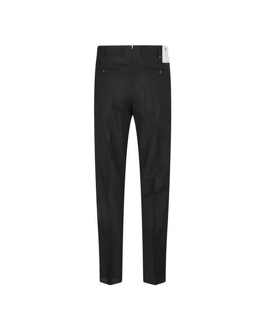 PT Torino Black Slim-Fit Trousers for men