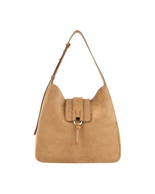 Hogan Brown Trend Hobo Bag