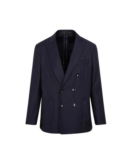 Etro Blue Blazers for men