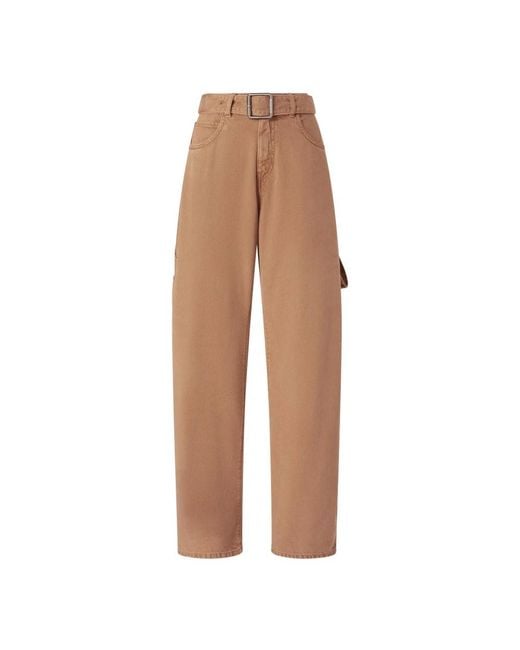 Pinko Brown Loose Fit Jeans