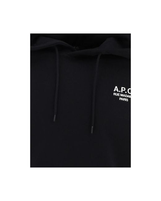 A.P.C. Black Hoodies for men