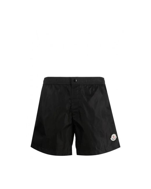 Moncler Black Beachwear for men