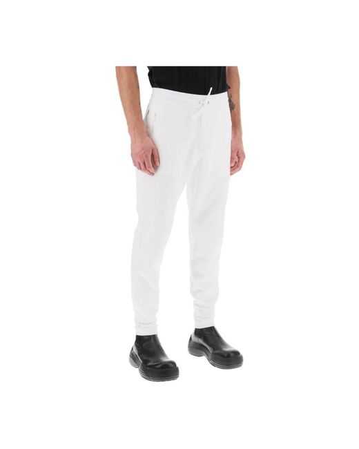 Trousers > sweatpants Moncler pour homme en coloris White