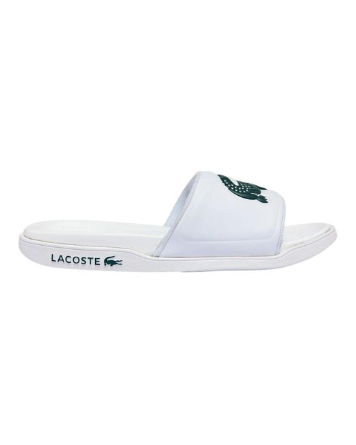 Lacoste Weiße croco dualiste sandalen in White für Herren