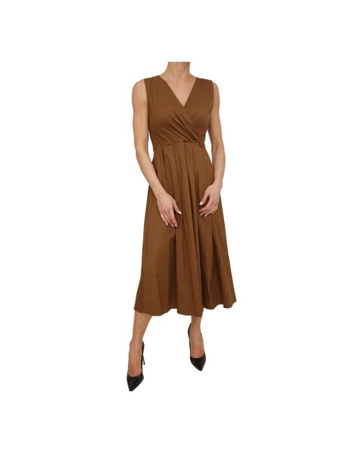 iBlues Brown Wrap Dresses