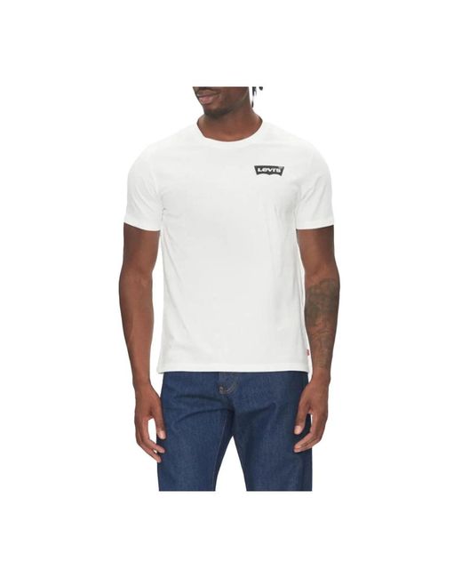Levi's Graphic Crewneck Tee in het White voor heren