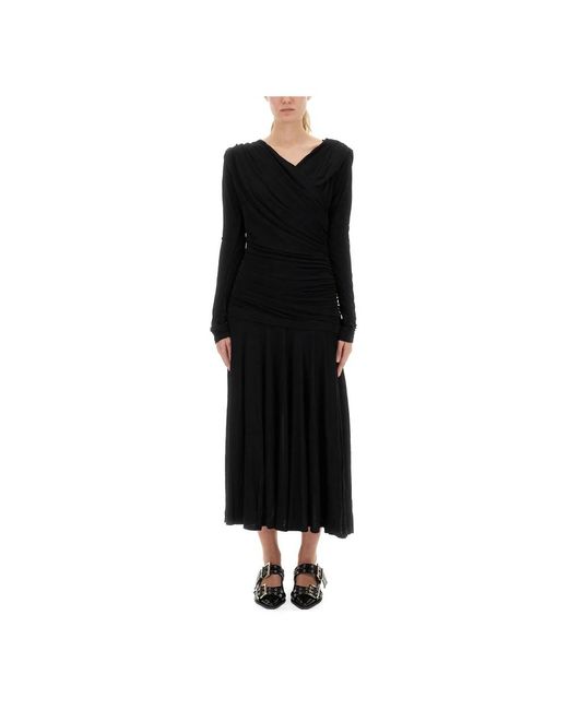 Ganni Black Maxi Dresses
